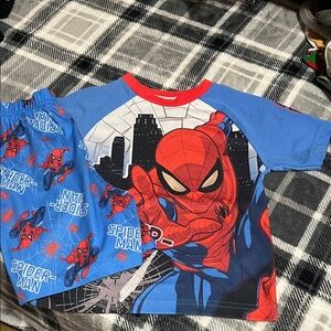 Spiderman Kids Pajama Set - Red and Blue